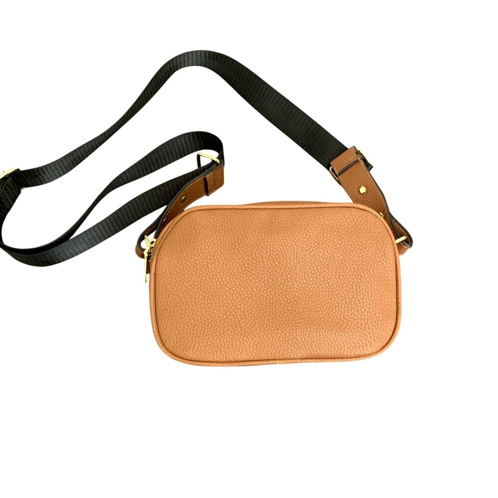 Cross Body Small Tan Bag Adjustable Wide Strap